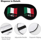 Italian Flag Sleep Eye Mask Sleeping Shade Cover Light Blocking for Travel