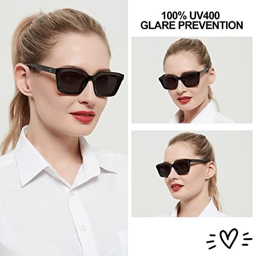 OCCI CHIARI Bifocal Reading Sunglasses Men UV400 Protection Readers for Women Comfortable Stylish Reading glasses 1.0 1.5 2.0 2.5 3.0 3.5 4.0(1.5+ Black)