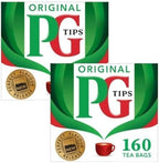 PG Tips, Original Tea Bag, 160 Count Boxes