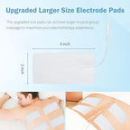 TENS Unit Replacement Pads 20 Pcs 2" x 4" Large Electrode Patches with Upgraded Self-Adhesive & Non-Irritating Design, Reusable 35 Times for Electrotherapy, Compatible with AUVON, TENS 7000