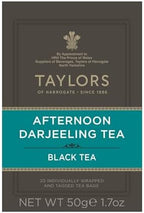 Taylors of Harrogate Afternoon Darjeeling, Black Tea, Individually Wrapped Bags 20 Count (Pack of 1), Delicate, Sweet & Floral, Caffeinated, Enjoy Hot or Iced, 20 Teabags