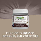 Nature's Way Organic Extra Virgin Coconut Oil, Pure and Unrefined, 62% MCTs, 16 Oz