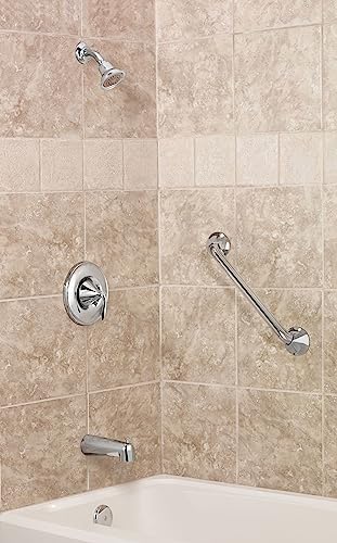 Moen YG2818CH Bathroom Safety 18-Inch Stainless Steel Transitional Bathroom Grab Bar, Chrome