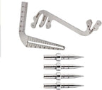 DKULMN Implant Guide Locator Instrument Kit,6pcs/Set Dental Implant Guide Set,Dental Implant Locating Guide Plate for Dentist Orthodontic Tools