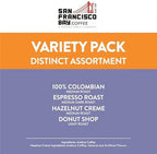 San Francisco Bay Compostable Coffee Pods - Assorted Variety Pack (80 Ct) K Cup Compatible including Keurig 2.0, Donut Shop, Colombian, Hazelnut, Espresso