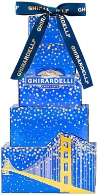 Ghirardelli Chocolate Gift Tower by Wine Country Gift Baskets Gift for Families College Students Appreciation and more