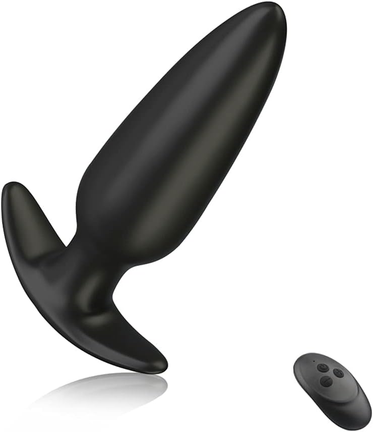 G-spot Anal Vibrator Prostate Massager, Silicone Rechargeable Wearable Anal Vibrator with Remote Control 10 Vibration Modes Waterproof Anal Sex Toys for Men, Women and Couples