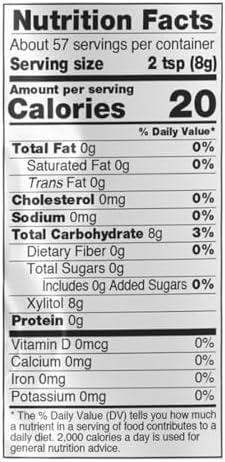 NOW Foods, Xylitol, Pure with No Added Ingredients, Keto-Friendly, Low Glycemic Impact, Low Calorie, 1-Pound (Packaging May Vary)