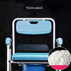 Height Adjustable Bath Toilet Chair Bedside Commode Seat Shower Bench for Adults, Handicap, Elderly with Padded Arms/Backrest Wipe Clean Easy