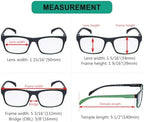 Eyekepper 4 Pack Reading Glasses - Pattern Design Readers for Women Men Reading +0.50
