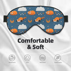 Sleep Eye Mask Red Panda Moon Cloud Star Sleep Mask for Women Men Comfortable Eye Mask with Adjustable Strap Soft Eye Cover Blindfold for Travel Yoga Nap Shift Work