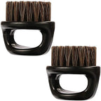 2-Pack Beard Brush for Men - Men's Beard Brush (Essential Tool For Professional Barbering & Grooming Services), Brush Neck Face Duster Brush for Hairdressing Salon Household
