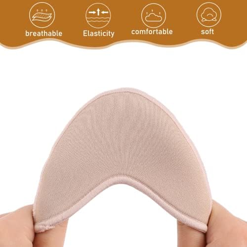 Ballet Pointe Dance Shoe Toe Covers - Forefoot Wrap Pads, Half Pads, Sponge Insoles, Skin Color