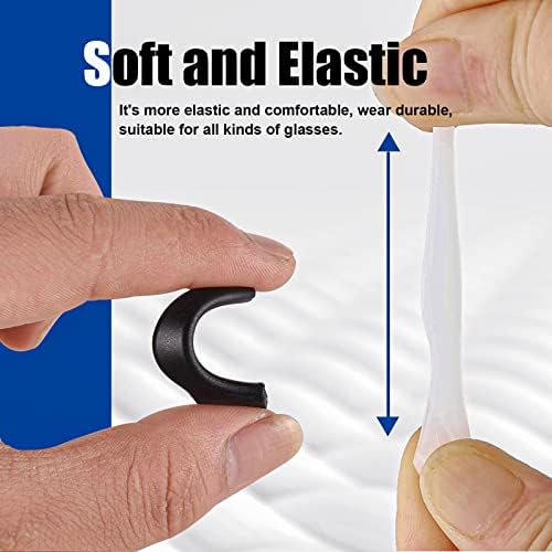 SMARTTOP Eyeglass Ear Grip-20 Pairs eye glasses ear grippers Anti-slip holders for ears,Silicone Ear Hook,glasses ear grip Retainer for Sports Glass Sunglasses Reading