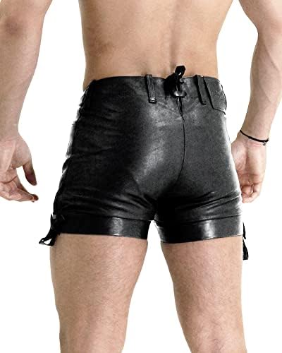 Men Leather Shorts Hot Pants Bavarian Oktoberfest Lederhose