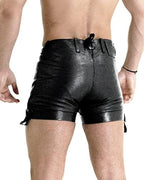 Men Leather Shorts Hot Pants Bavarian Oktoberfest Lederhose