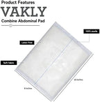 Vakly ABD Pads 8x10 Sterile (20 Pack) – Abdominal Combine Gauze Pads, High Absorbency Non-Adherent Wound Dressing for Bandaging & First Aid, Individually Wrapped
