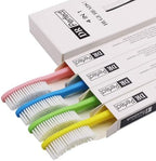 DR PERFECT Extra Hard & Firm Toothbrush Large Long Head Whitening Teeth Pack of 4