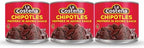 La Costeña Chipotle Peppers in Adobo Sauce - Smoked Spicy Peppers Chipotle in Adobo Sauce - Mexican Food, Taco, Enchiladas & Salsa - Hot Pickled Vegetables - 12oz, 3 Pack Canned Vegetables