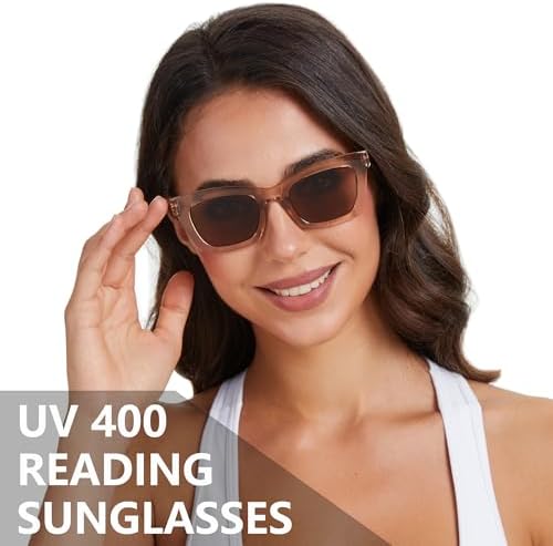 Reader Sunglasses 3 Pack Reading Sunglasses for women Stylis Style UV400 Full Lens Outdoor Reader Spring Hinge