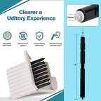 Hearing Aid Cleaning Kit, Hearing Aid Wax Guards Filters Cerumen,Hearing Aid Filters Compatible with Phonak,Widex and Resound Wax Traps Hear Clear Cleaning Kit Accessory ((8Filters Black 1Pack))