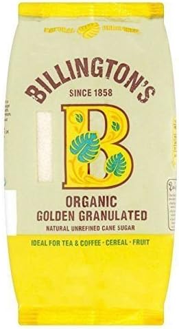 Billingtons Organic Golden Granulated Sugar 500g (Pack of 3)