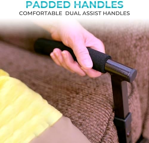 Able Life Universal Stand Assist, Chair Lift-Assist for Elderly, Grab Bar Standing Aid for Seniors, Daily Living Mobility Aid, Brown