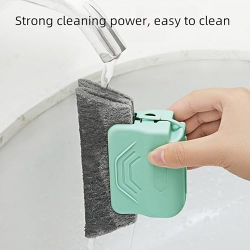 Magic Window Groove Cleaning Brush, New Window Groove Cleaning Brush Tools Set, Sliding Door for Sliding Door, Sill, Tile Lines, Shutter (Beige)