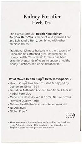 Health King Kidney Fortifier Herb Tea, Teabags, 20 Count Box