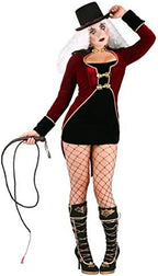 Wicked Ringleader Costume for Women - Velvet Dress with Jacket Combo & Felt Top Hat