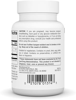 Source Naturals D-Ribose 1000 Mg Fruit Tablet, 30 Count