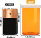 Empty Plastic Pill Bottles with Easy Open Snap Caps (Not Child Resistant), Prescription Medication Vials, Clear Containers, PillCases Dispenser Organizers (20 Dram, 12pcs)