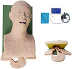 Educational Tools， Intubation of Airway Management Trainer 110-220V Intubation Manikin Training Simulator Airway Management Trainer Intubation Head Teaching Study Model Manikin
