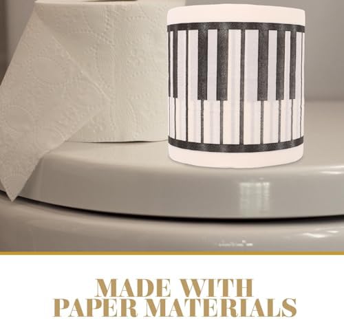 iplusmile 1roll Piano-themed Tissue Paper for Bathroom Soft Decorative Toilet Paper Music Prints Creative Design for Home Use and Parties