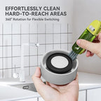 3 in 1 Cup Lid Gap Cleaning Brush Set, Multifunctional Bottle Cleaning Brush, Silicone Cup Lid Gap Cleaner, Home Kitchen Crevice Cleaning Tools (Multicolored-3PCS)