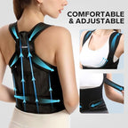Posture Corrector for Men and Women, Adjustable Upper Back Brace, Comfortable Shoulder Support for Spine Alignment, Posture Training and Daily Wear Under Clothes (Small 26.8‘’-33.5‘’)