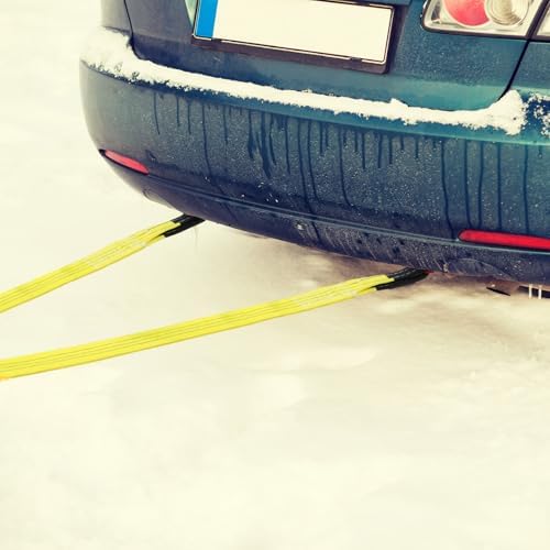 2 Pack Lifting Slings Straps with Hooks Web Slings Capacity Polyester Bridle Sling Heavy Duty Two Leg Lifting Straps for Engines Cranes Hoists Truck (3.3ft,Yellow)