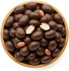 NY Spice Shop Belgian Dark Chocolate Coated Peanuts - 1 Pound Sweet & Crunchy Chocolate Snacks - Gourmet Treats for Festive Parties, Dessert Toppings, Celebration Tables & Sweet Buffets
