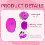 3 Pairs Soft Silicone Hair Dye Earmuffs Hair Coloring Ear Cover Shield Protective Cap Hair Treatment Ear Protectors Special for Salon Hairdressing Coloring Supply