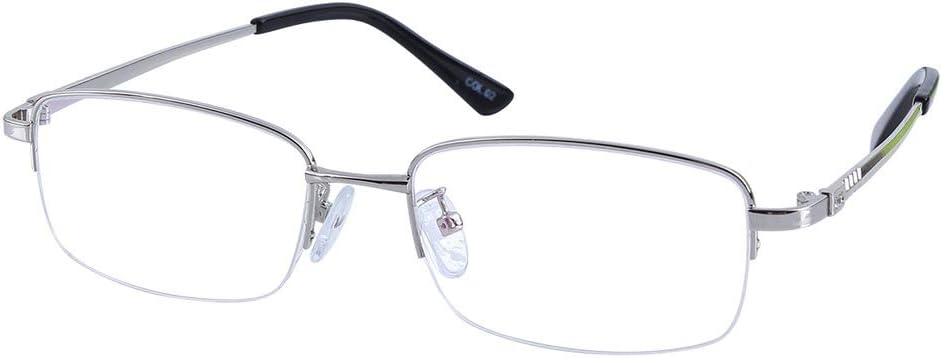 Half Rim Reading Glasses Silver Colour Frame Readers Mens Womens Spectacles Eyewear