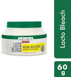 Lacto Bleach, Natural Milky White Cream, 60g NATURES ESSENCE Instant Glow Bleaching Cream Get Party Ready In 15 minutes