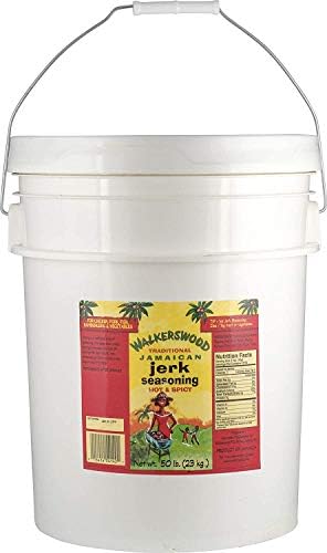 Walkerswood Traditional Jamaican Jerk Seasoning, Hot and Spicy, 50 lb.