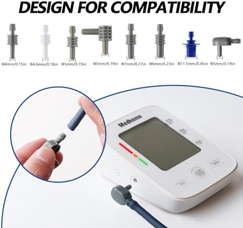 Extra Large Blood Pressure Cuff Upper Arm 8.7"-20.5"(22-52cm) XL Replacement BP Cuff for Big Arms Adult Cuff with 8 Connectors Compatible with Omron and Other Brands BP Monitors