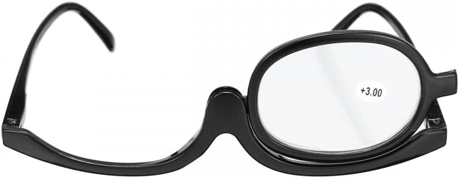 Magnifying Makeup Reading Glasses Flip Lens Make Up Eye Glasses for Women +1.00 ~ +4.00