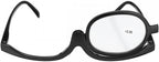 Magnifying Makeup Reading Glasses Flip Lens Make Up Eye Glasses for Women +1.00 ~ +4.00