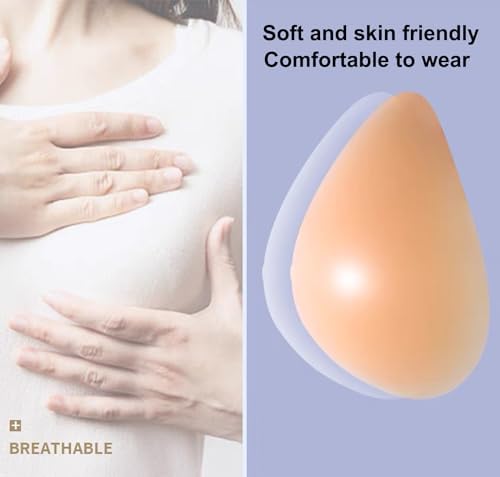 Triangle Silicone Breast Form Mastectomy Prosthesis Concave Bra Enhancer Insert One Piece
