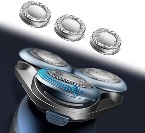 Poweka HQ56 Replacement Shaver Heads for HQ3 HQ4 HQ55 HQ56 HQ6,Razor Shaving Heads Blade Compatible with Philipss Norelcos HQ300 HQ442 HQ916 HS190 HQ6990 Electric Shavers