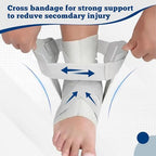 Ankle Brace with Side Stabilizers - Adjustable Ankle Support Sprained Ankle Brace for Ankle Sprained, Plantar Fasciitis,Achilles Tendon, Injury Recovery, Support for Running, For sports enthusiasts, it can provide pressure protection during exercise