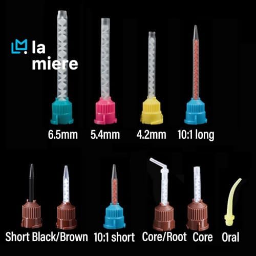 LA MIERE 100Pcs High Performance Impression Mixing Tips, Yellow Intra-Oral Tips