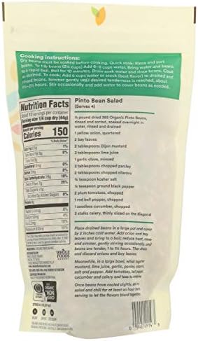 365 by Whole Foods Market, Organic Pinto Beans, 16 Ounce (Pack of 3)